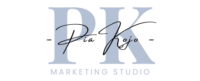 Pia Kojo Marketing Studion sininen logo.
